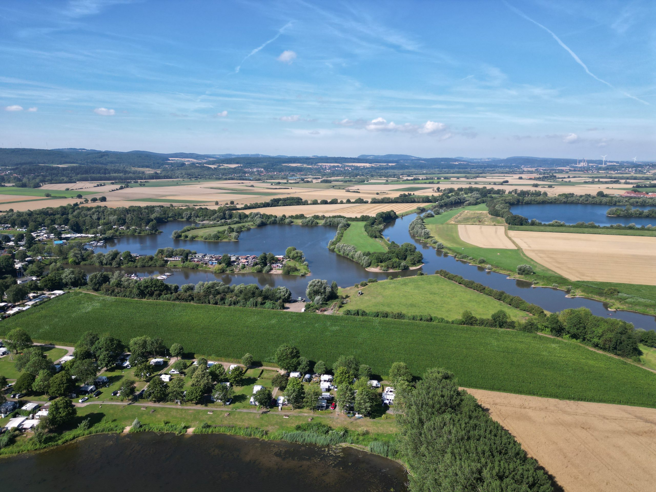 Flusskilometer an der Weser